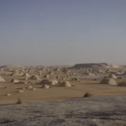 Desert terrain on the approach to Djara Cave